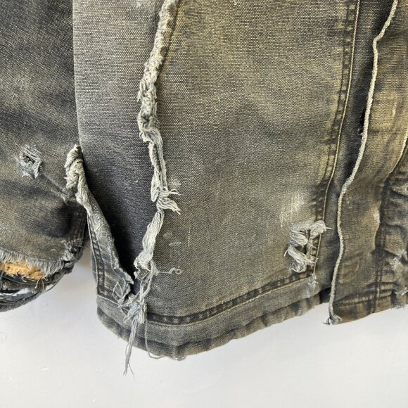 Carhartt Mens FR Traditional Jacket Size M Distressed Thrashed Wrecked Faded - Picture 2 of 16